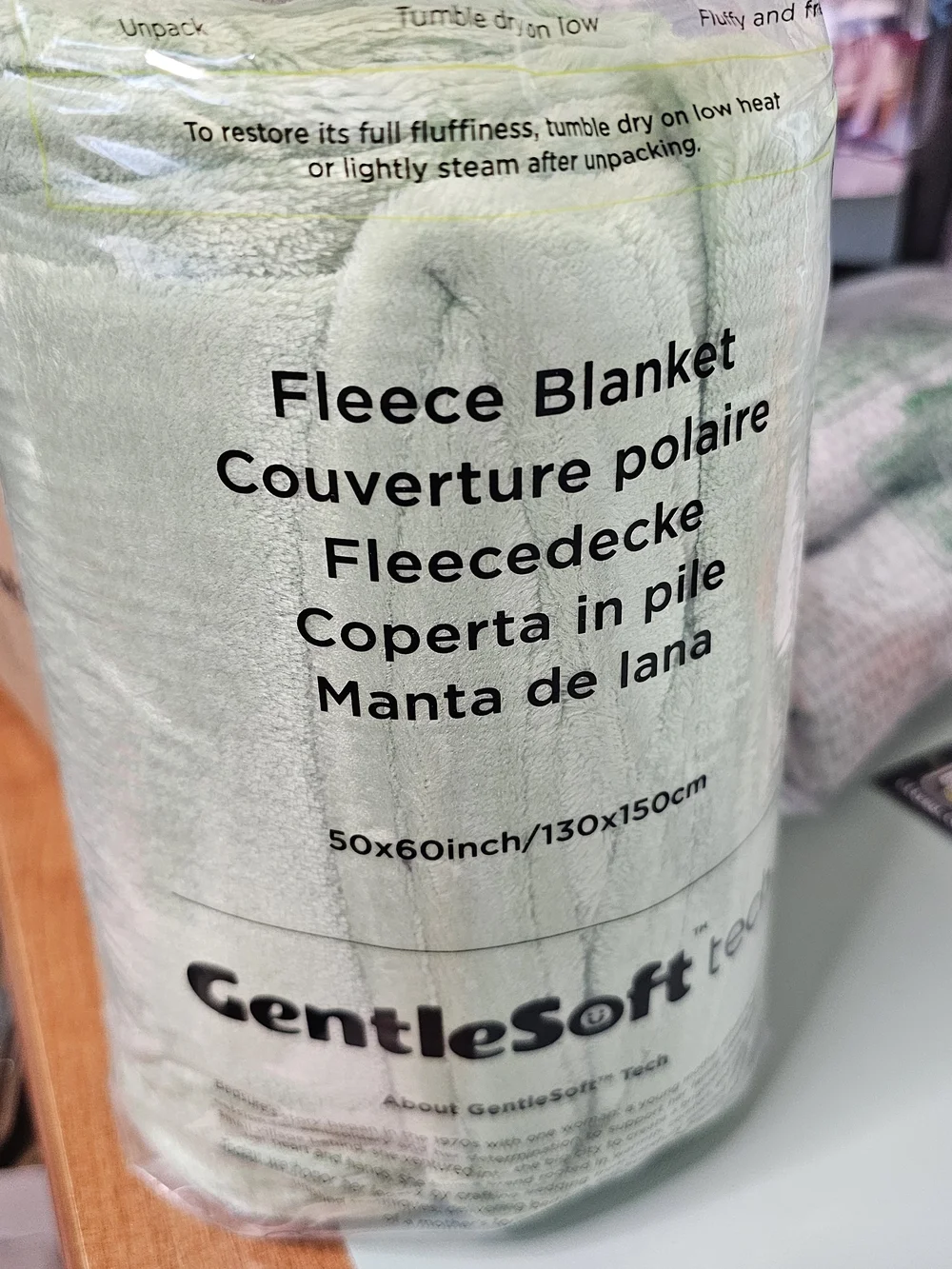 Plush Mint Green Flannel Lightweight Fleece Blanket - 50 X 60 Throe